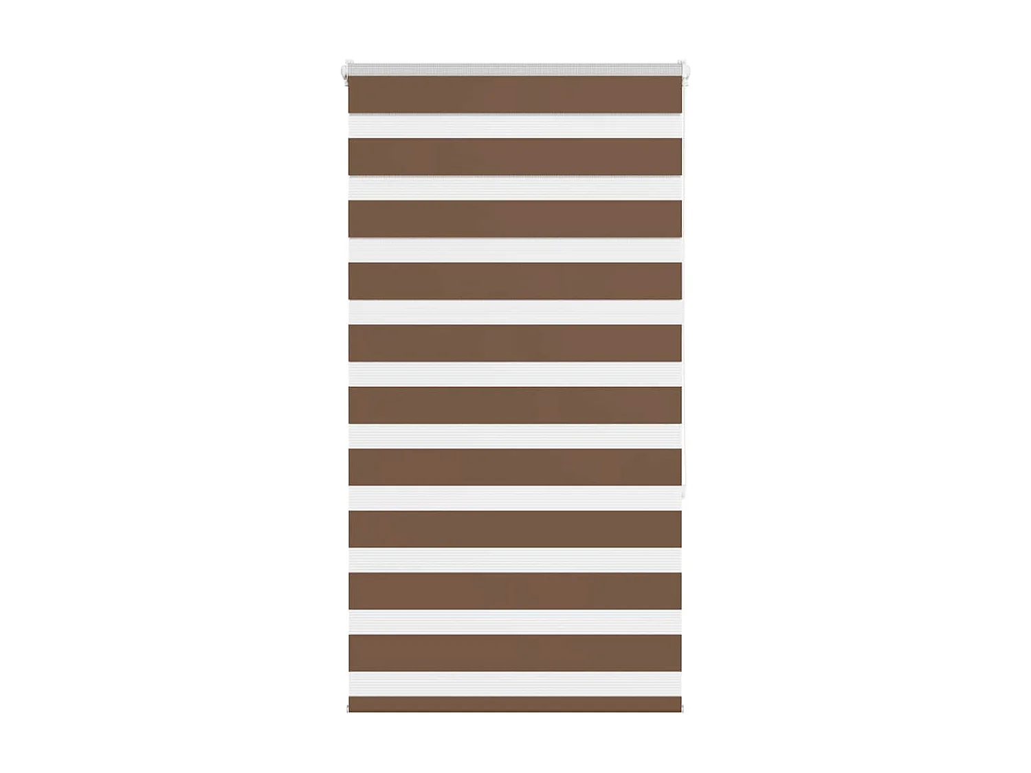 Estor cebra marrón 80x150 cm tejido ancho 75,9 cm poliéster