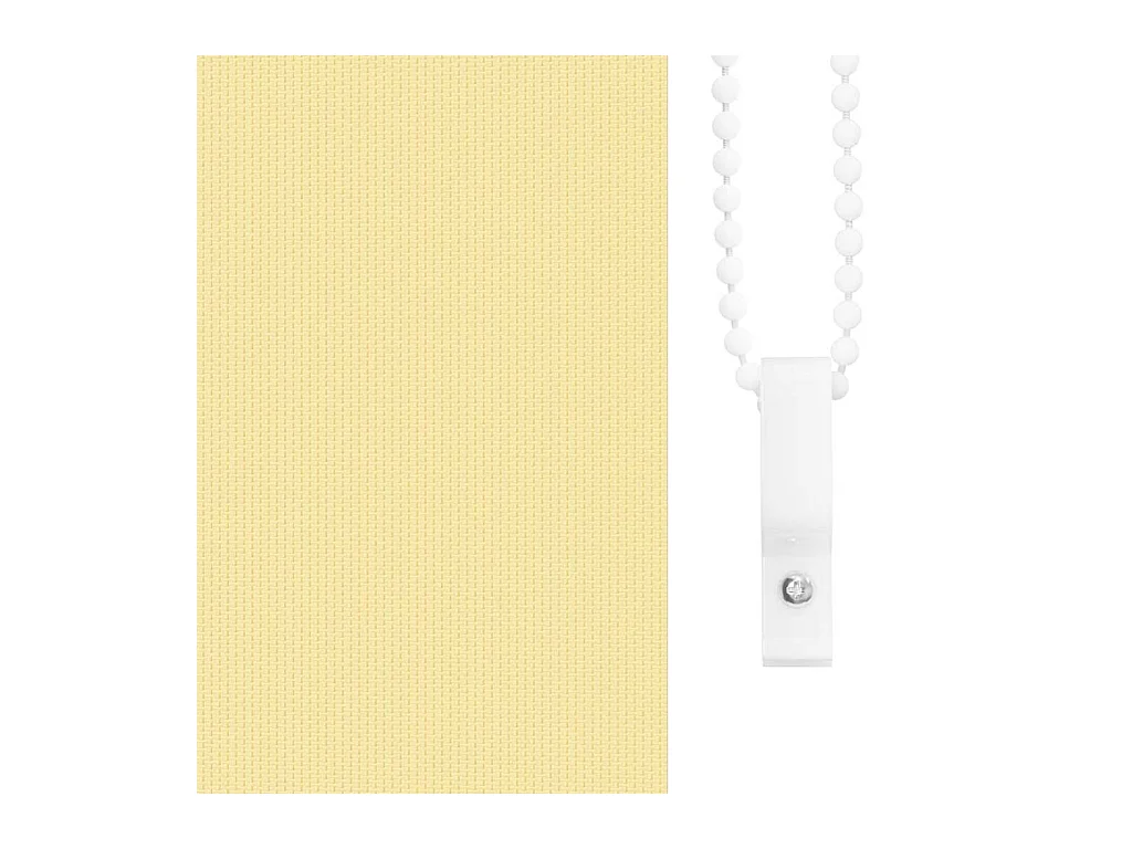 Store enrouleur occultant jaune largeur du tissu 50,7 cm