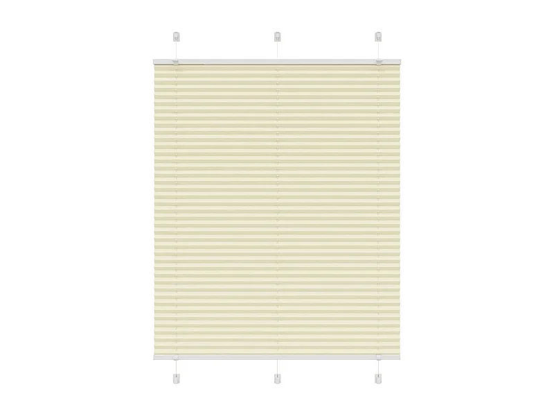 Plissé rolgordijn 105x150cm stofbreedte 104,4cm polyester crème