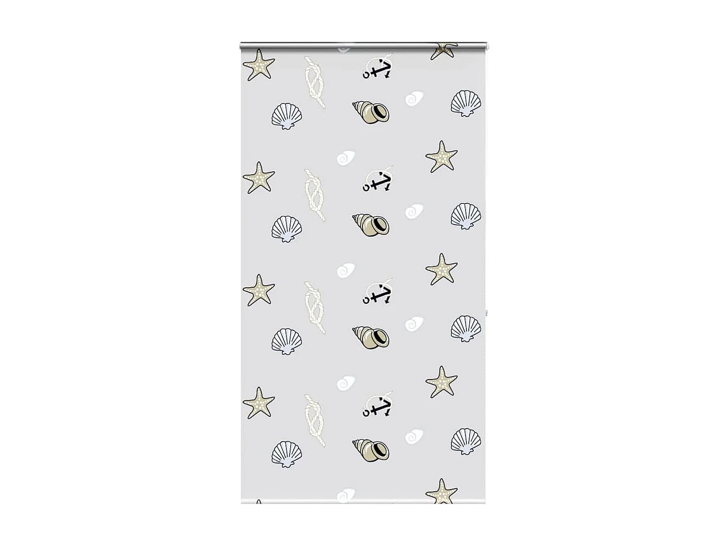 Store enrouleur de douche avec cassette largeur du tissu 126 cm