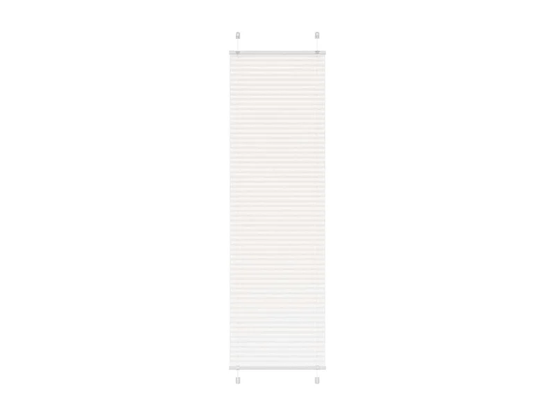 Store plissé blanc 60x200 cm largeur du tissu 59,4 cm polyester