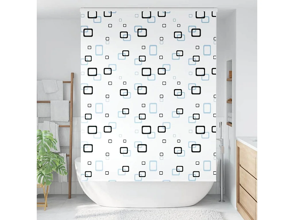 Store enrouleur de douche avec cassette largeur du tissu 156 cm