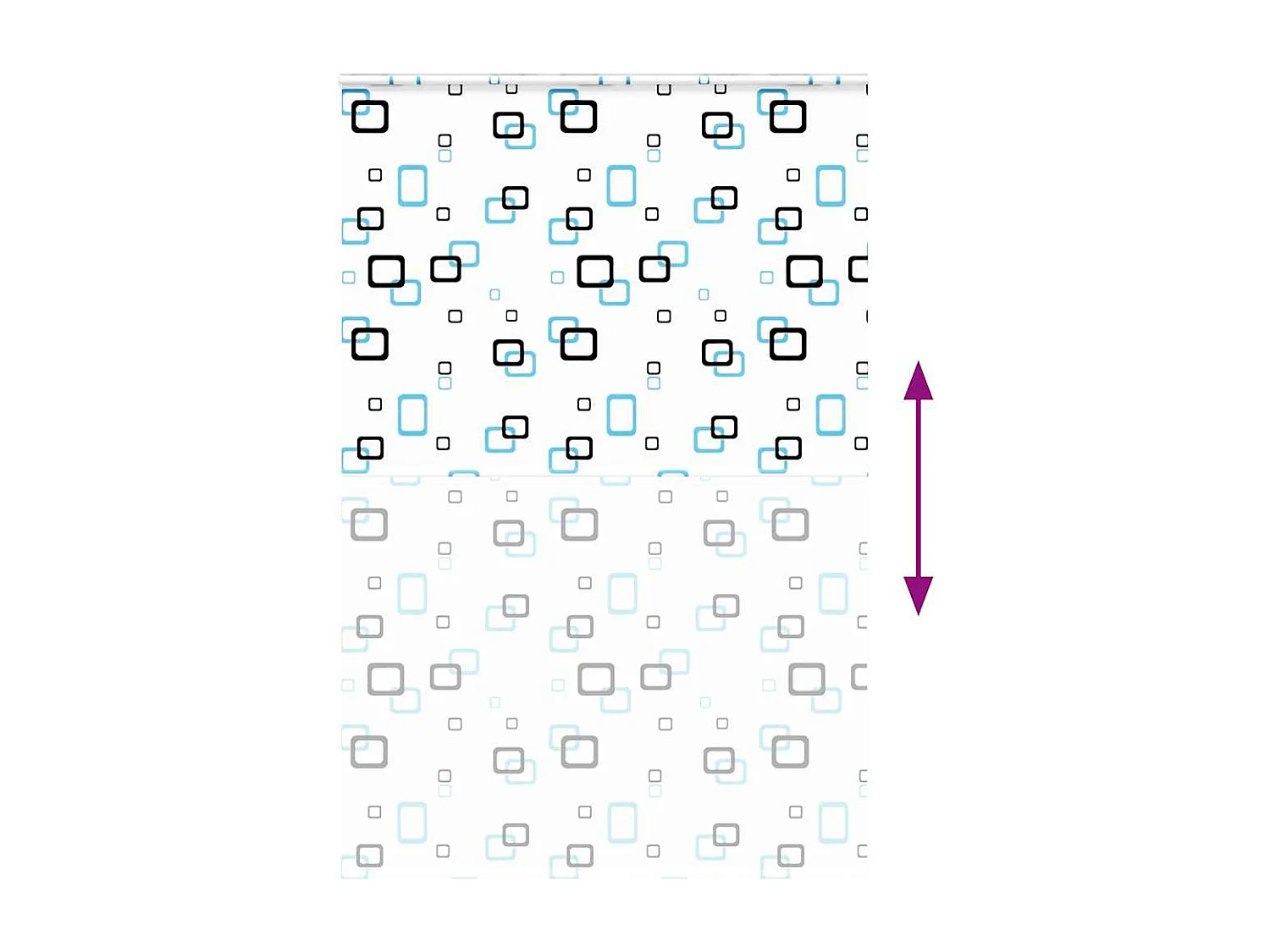 Store enrouleur de douche avec cassette largeur du tissu 156 cm