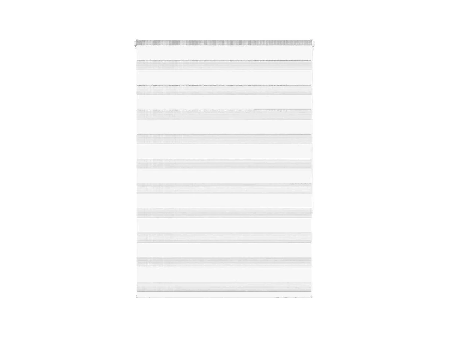 Store zèbre blanc 110x150 cm largeur du tissu 105,9cm polyester