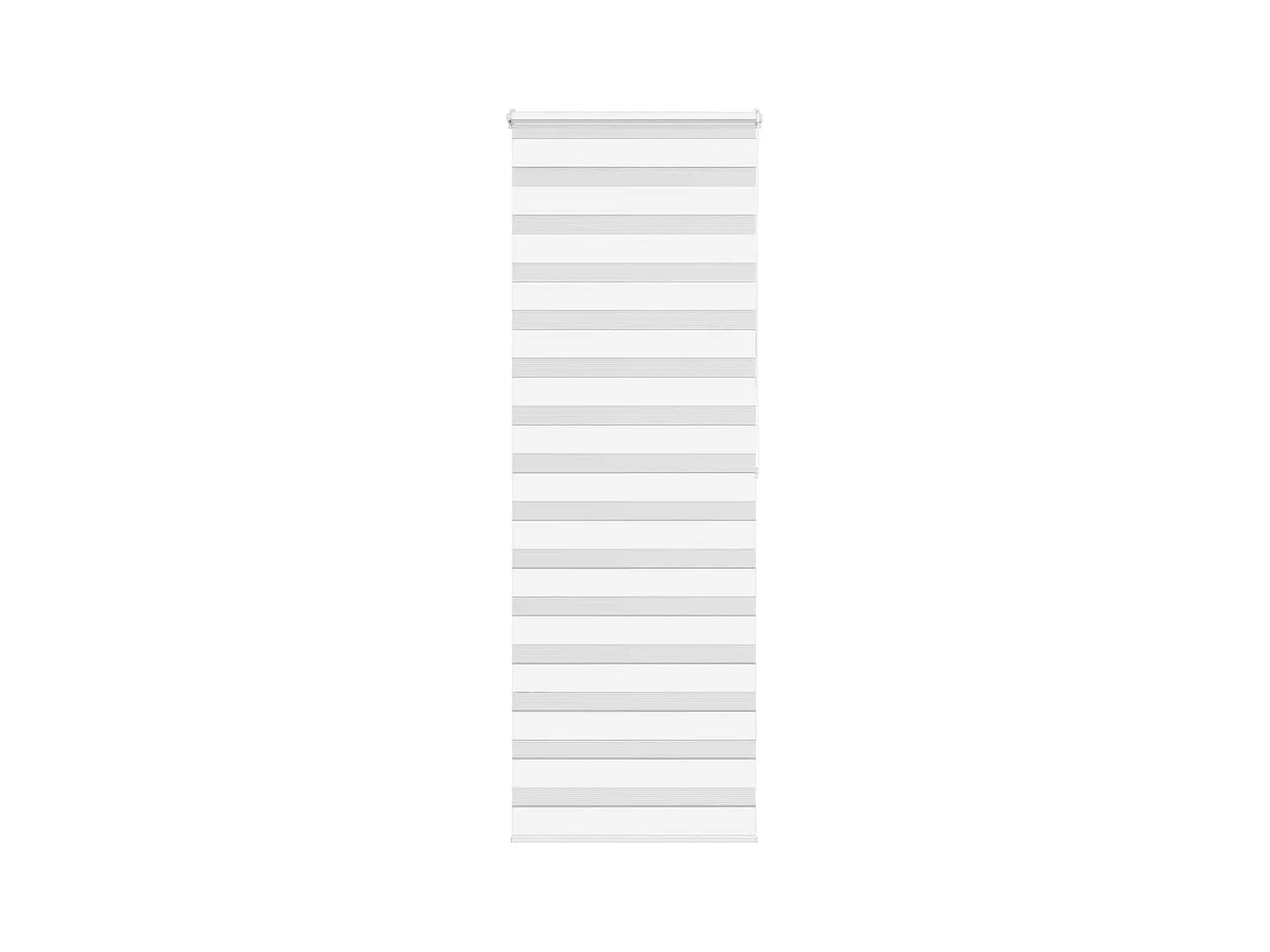 Store zèbre blanc 70x200 cm largeur du tissu 65,9 cm polyester