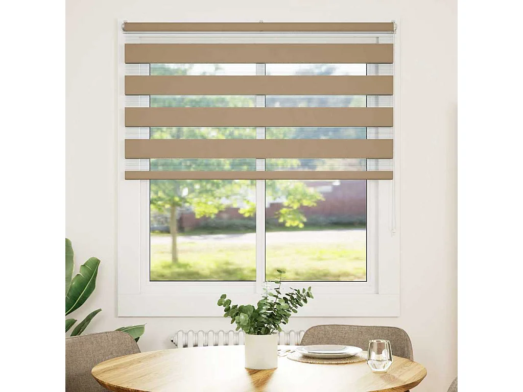 Cortina de zebra 135x100 cm largura do tecido 130,9cm poliéster