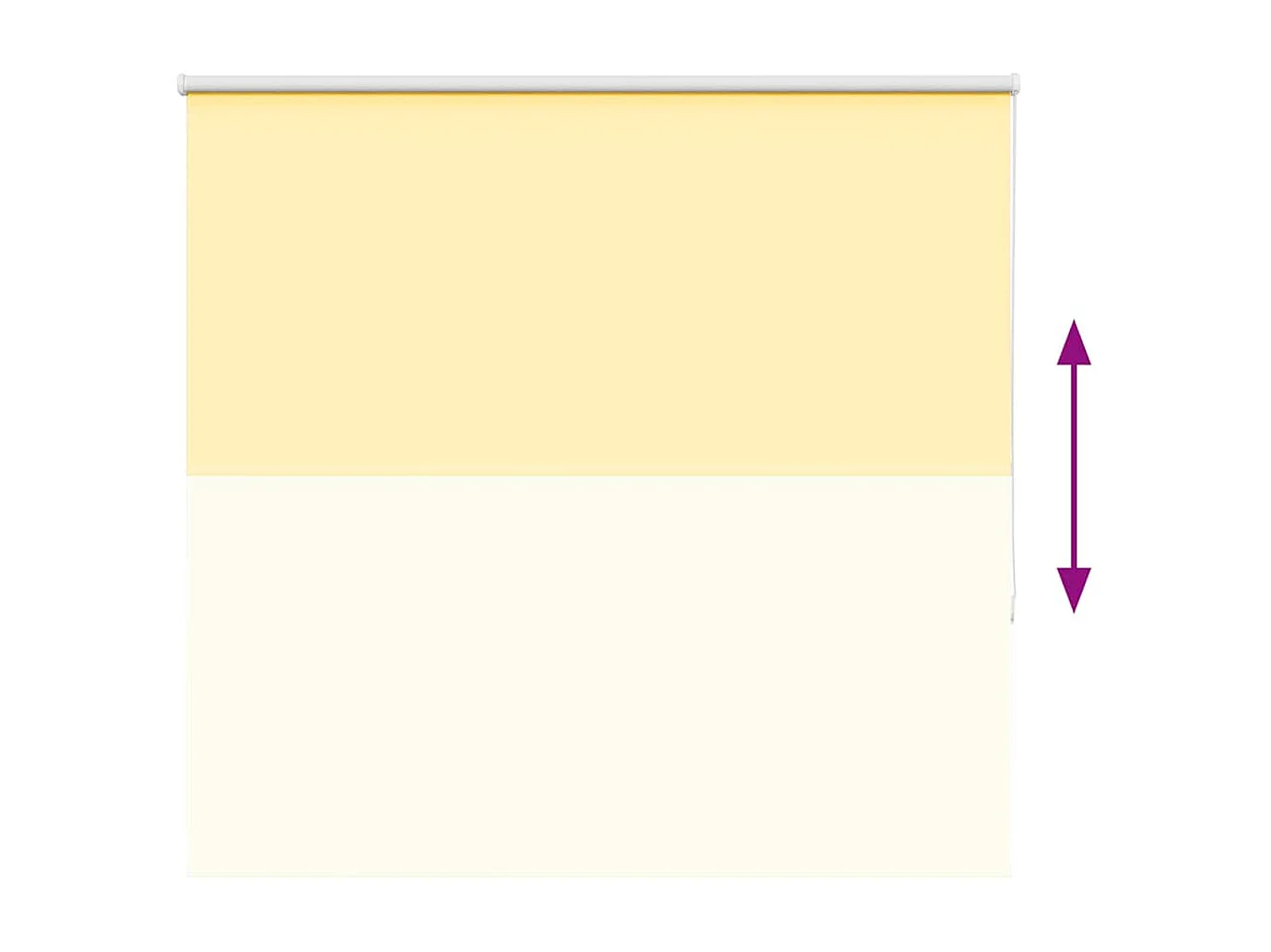 Rolgordijn verduisterend 150x130 cm stofbreedte 146,6 cm geel