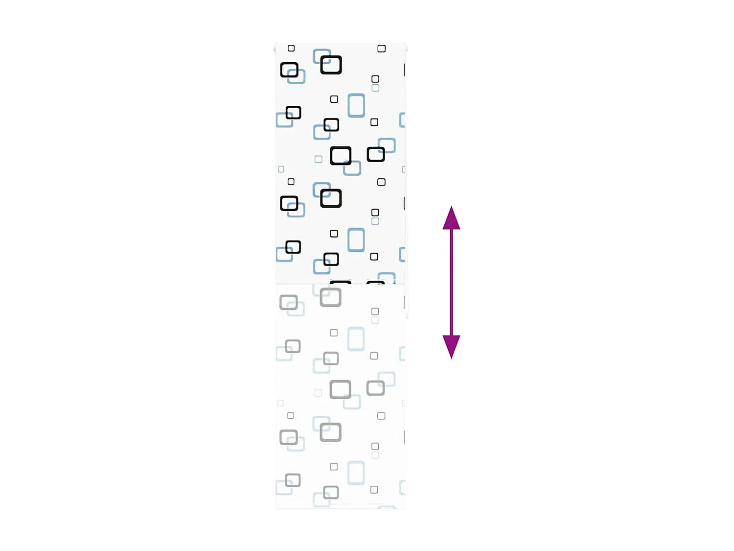 Doucherolgordijn 70x240 cm stofbreedte 66 cm