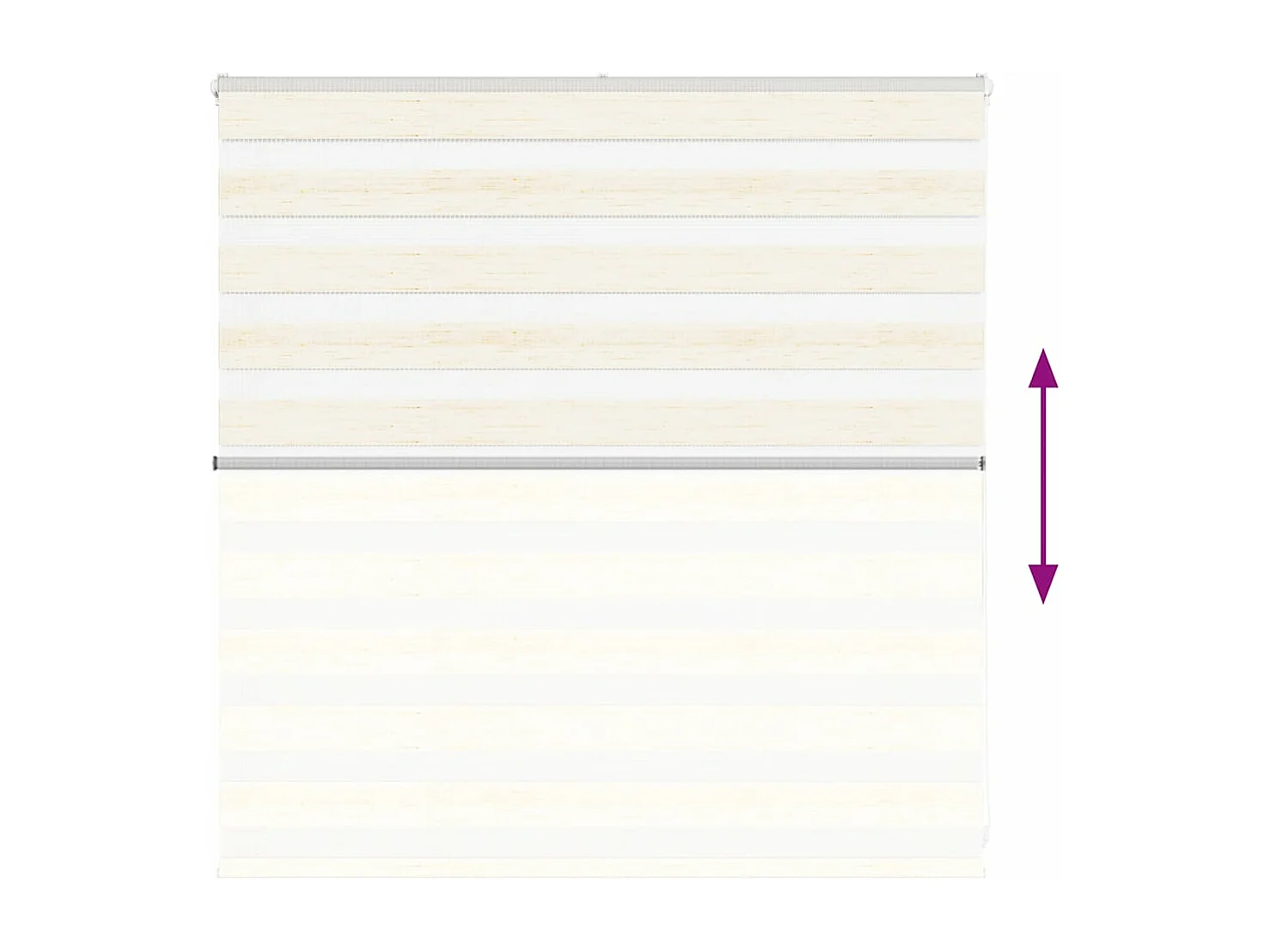 Store zèbre beige marbré largeur du tissu 140,9 cm polyester