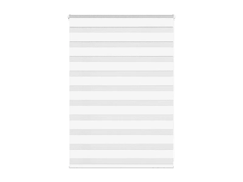 Store zèbre blanc 110x100 cm largeur du tissu 105,9cm polyester