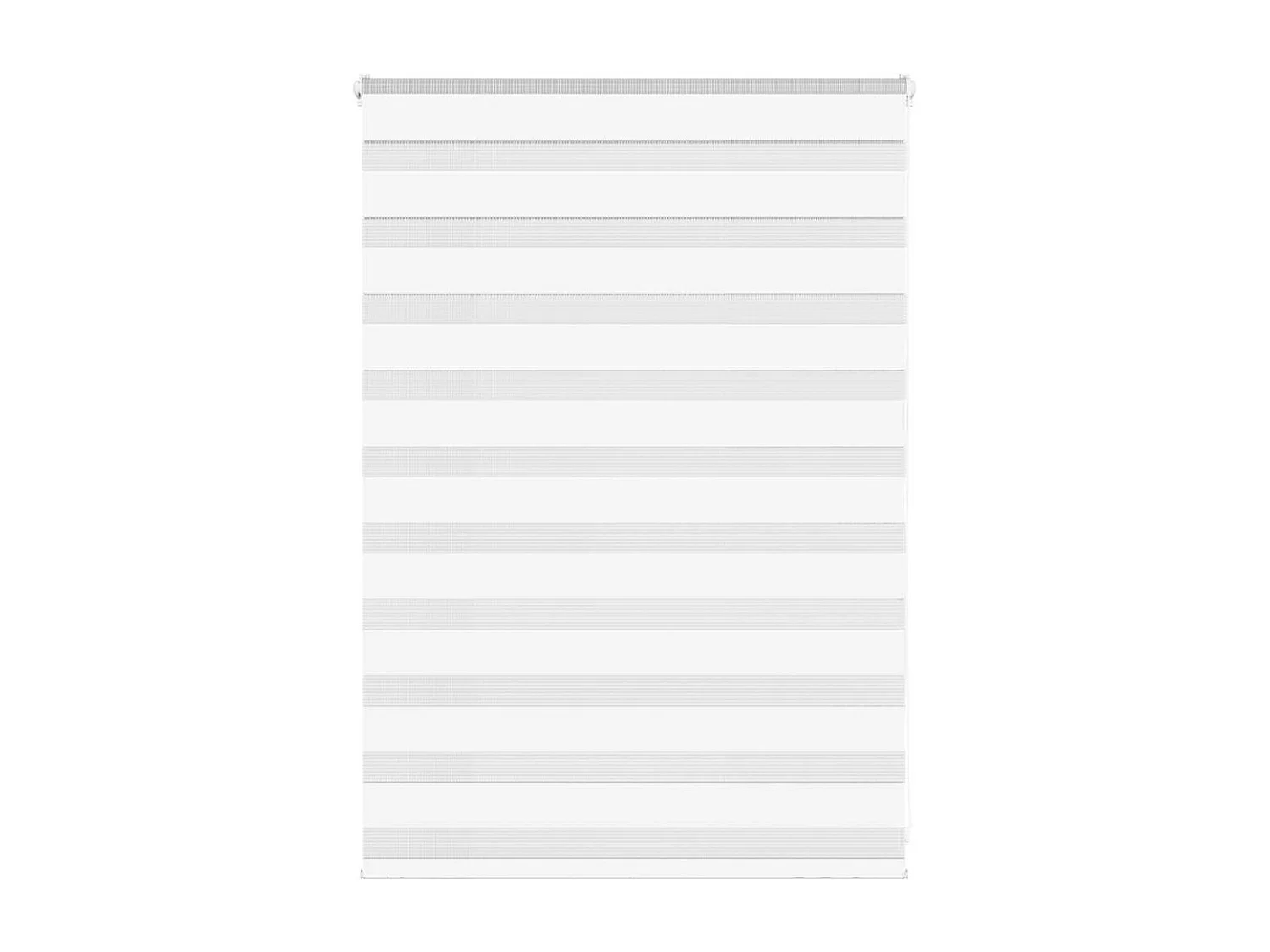 Store zèbre blanc 110x100 cm largeur du tissu 105,9cm polyester