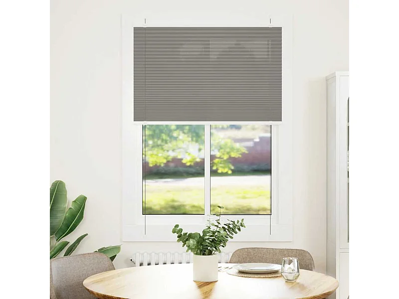 Store plissé anthracite 90x100 cm largeur du tissu 89,4 cm