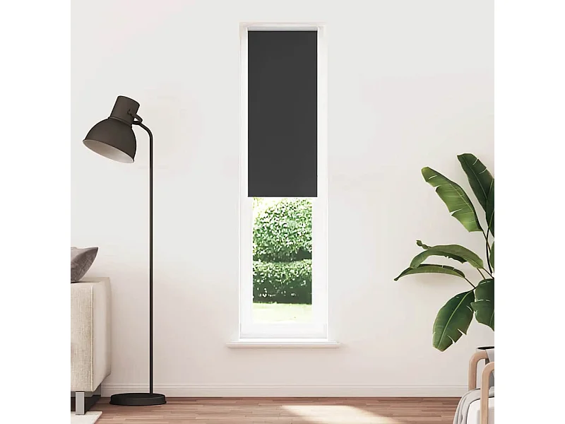 Estor Enrollable Opaco negro 50x230 cm Tela Ancho 45,7 cm