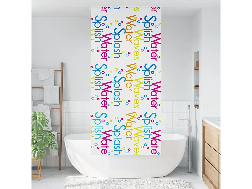 Store enrouleur de douche 90x240 cm largeur du tissu 86 cm