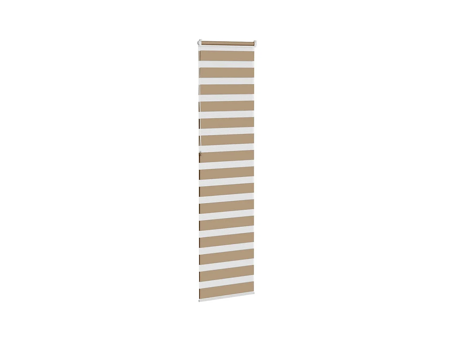 Store zèbre marron sable largeur du tissu 60,9 cm polyester