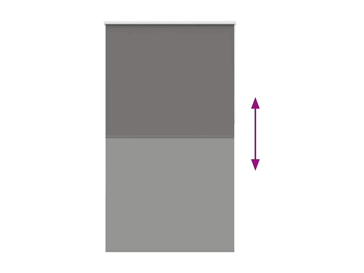 Estor Enrollable Opaco gris 135x230 cm Tela Ancho 131,6 cm