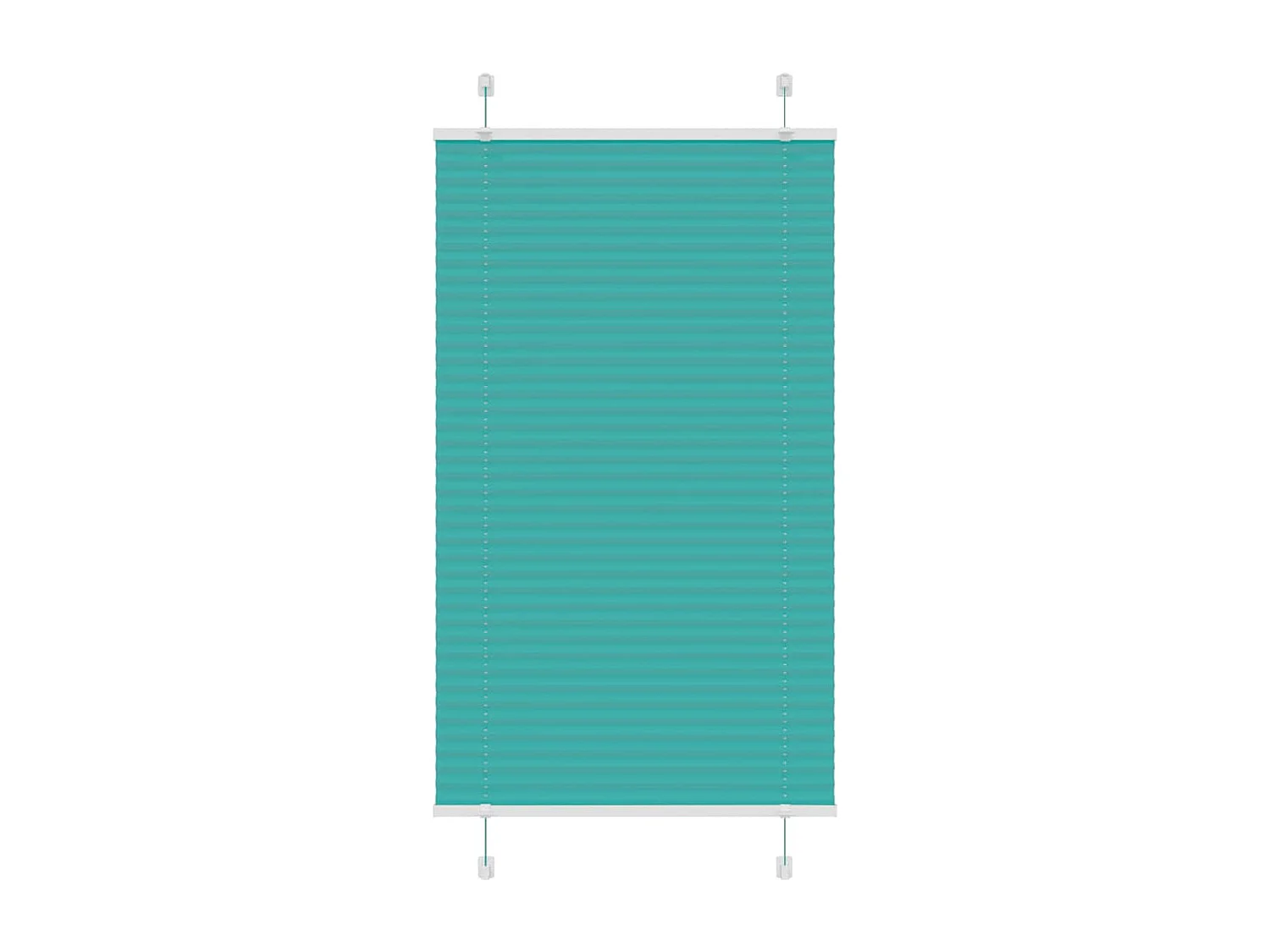 Store plissé vert pétrole 80x150 cm largeur du tissu 79,4 cm