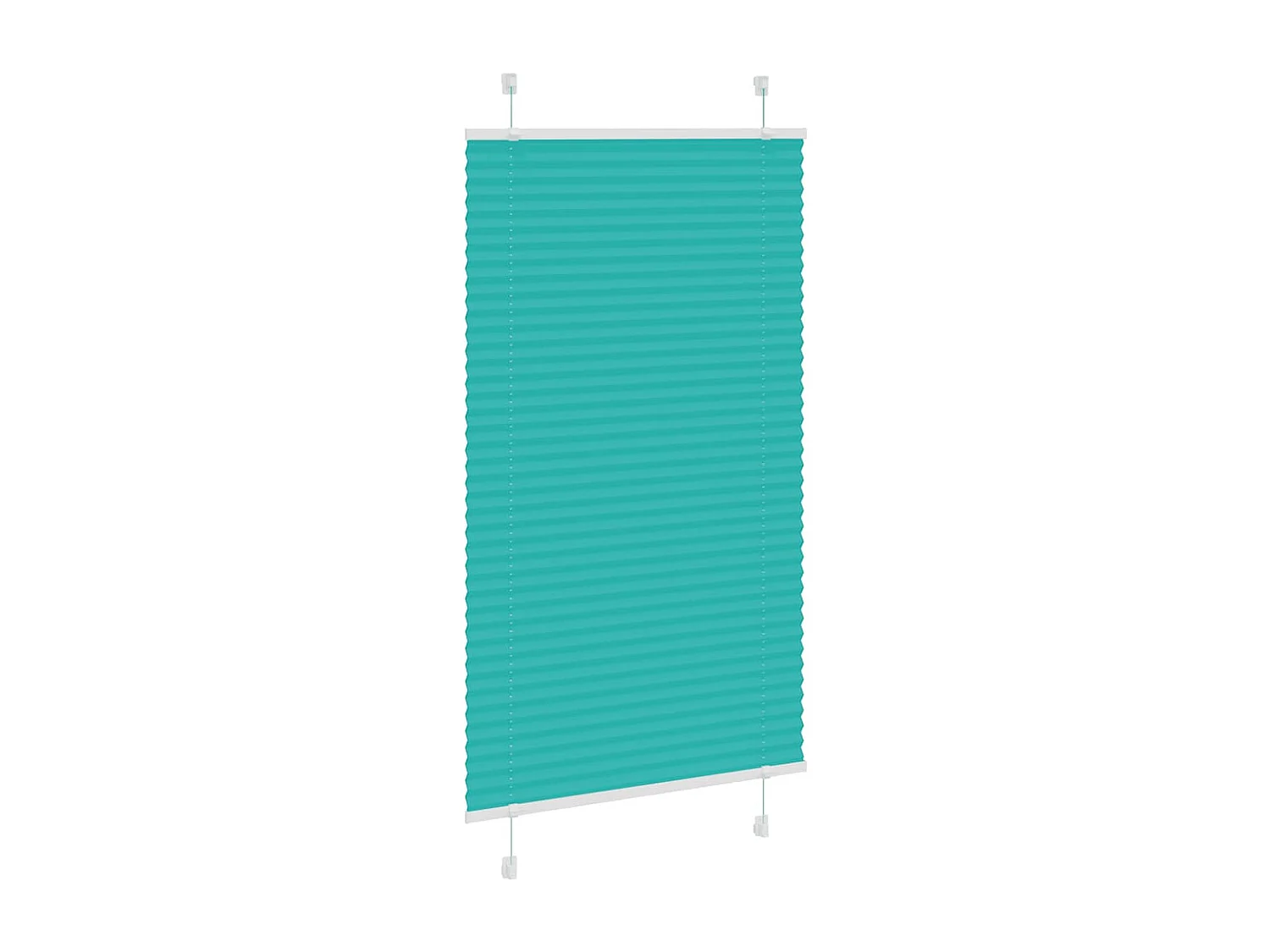 Store plissé vert pétrole 80x150 cm largeur du tissu 79,4 cm