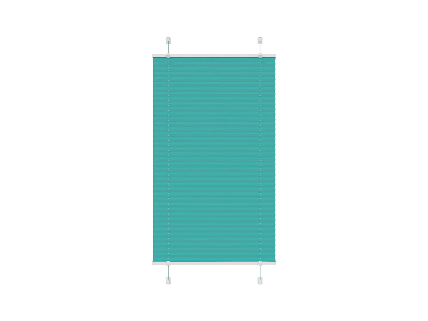 Store plissé vert pétrole 80x150 cm largeur du tissu 79,4 cm