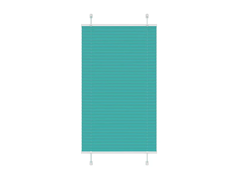 Store plissé vert pétrole 80x150 cm largeur du tissu 79,4 cm