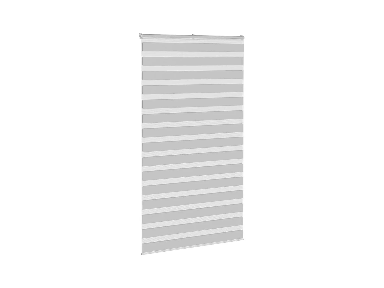 Store zèbre gris clair largeur du tissu 125,9 cm polyester
