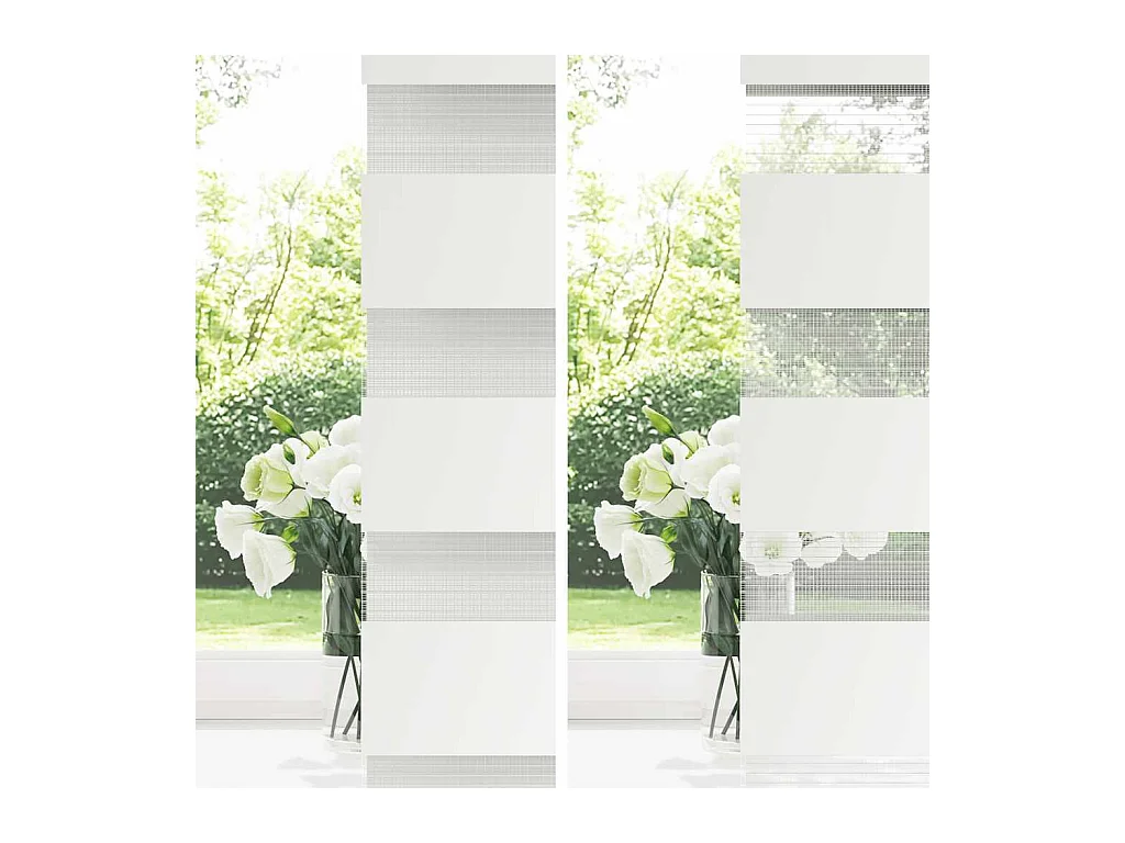 Store zèbre gris clair largeur du tissu 125,9 cm polyester