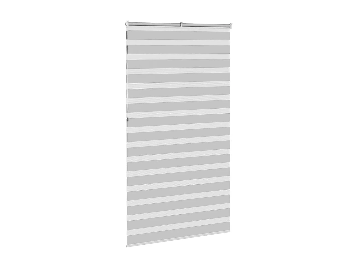 Store zèbre gris clair largeur du tissu 125,9 cm polyester