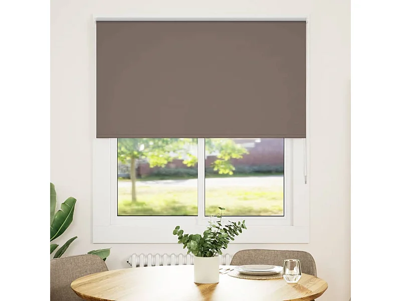 Store enrouleur occultant café 140x150cm largeur du tissu
