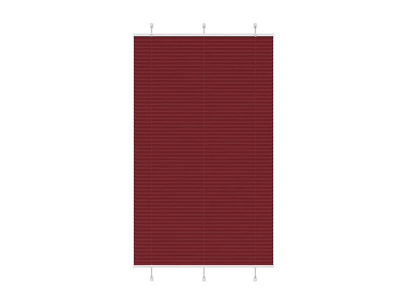Store plissé rouge bordeaux 120x200 cm largeur du tissu 119,4cm