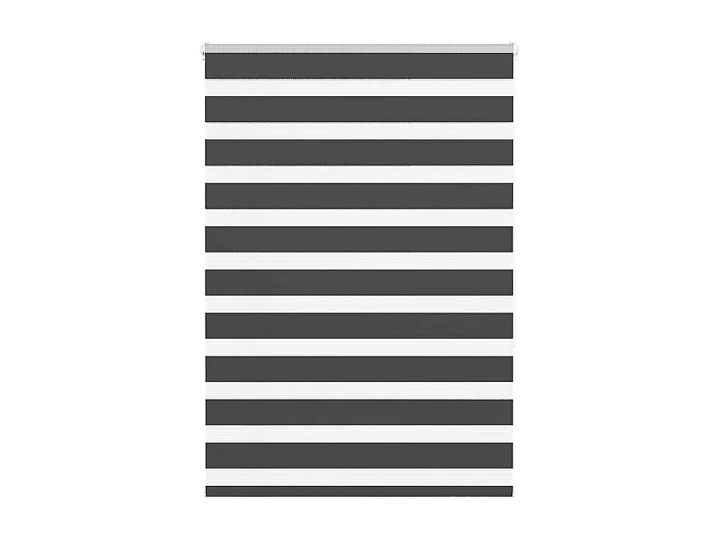 Store zèbre noir 100x150 cm largeur du tissu 95,9 cm polyester