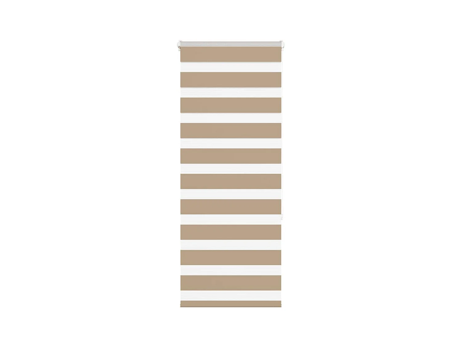 Store zèbre marron sable largeur du tissu 55,9 cm polyester