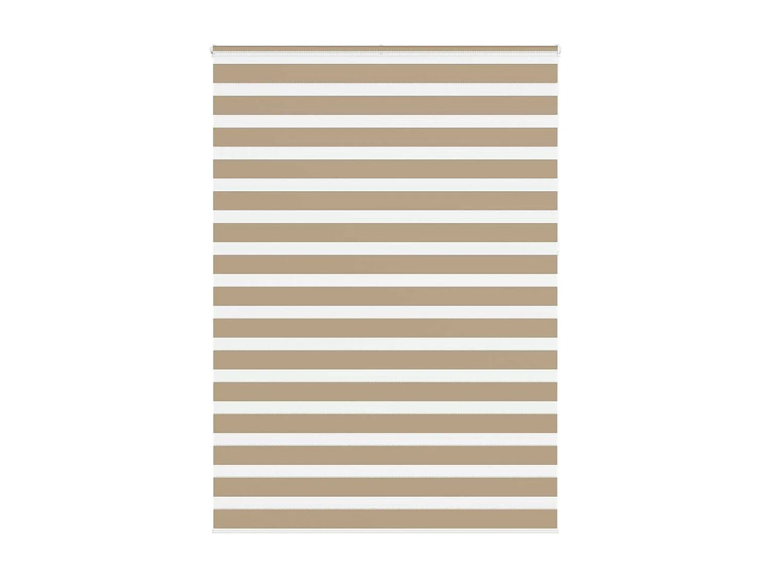 Store zèbre marron sable largeur du tissu 160,9 cm polyester