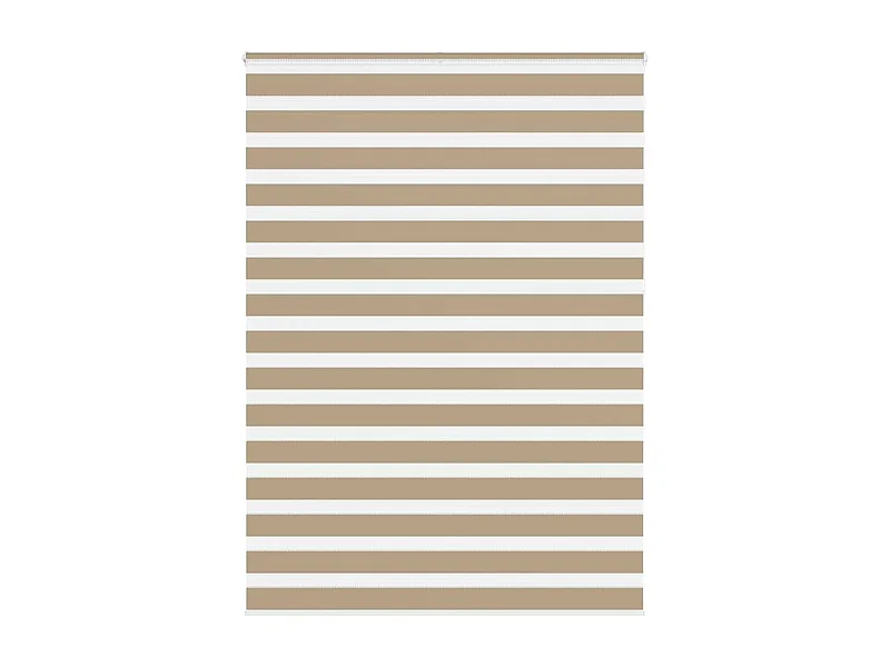 Store zèbre marron sable largeur du tissu 160,9 cm polyester