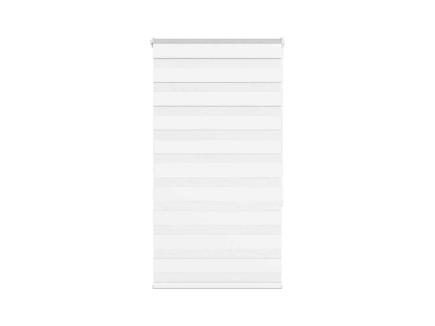 Zebra Blind 70x150 cm stofbreedte 65,9 cm polyester wit