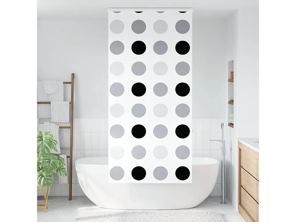 Store enrouleur de douche avec cassette largeur du tissu 146 cm