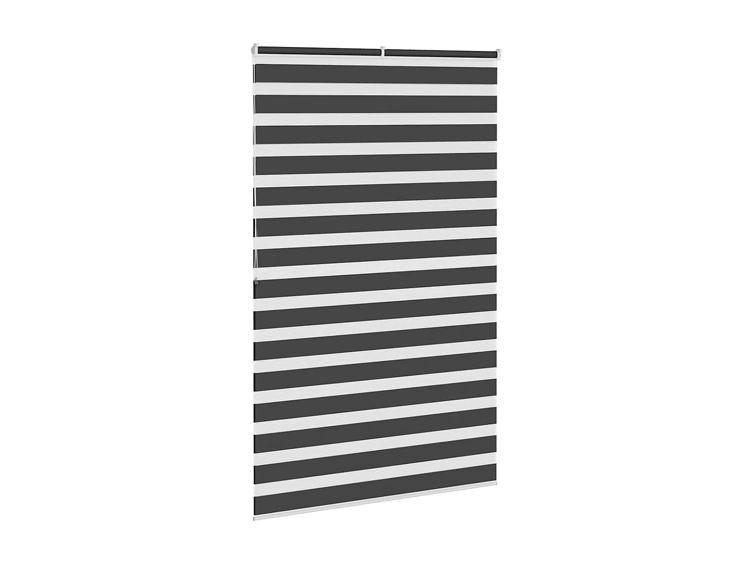Zebra rolgordijn 140x200 cm stofbreedte 135,9 cm zwart