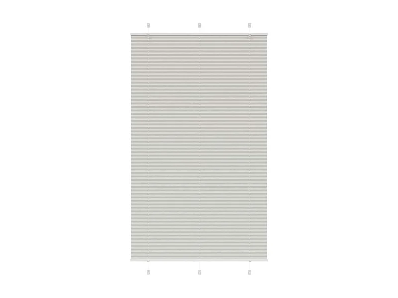 Store plissé gris clair 120x200cm largeur du tissu 119,4cm