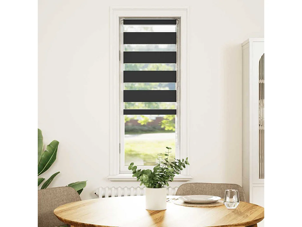 Cortina de zebra 45x150 cm largura do tecido 40,9 cm poliéster