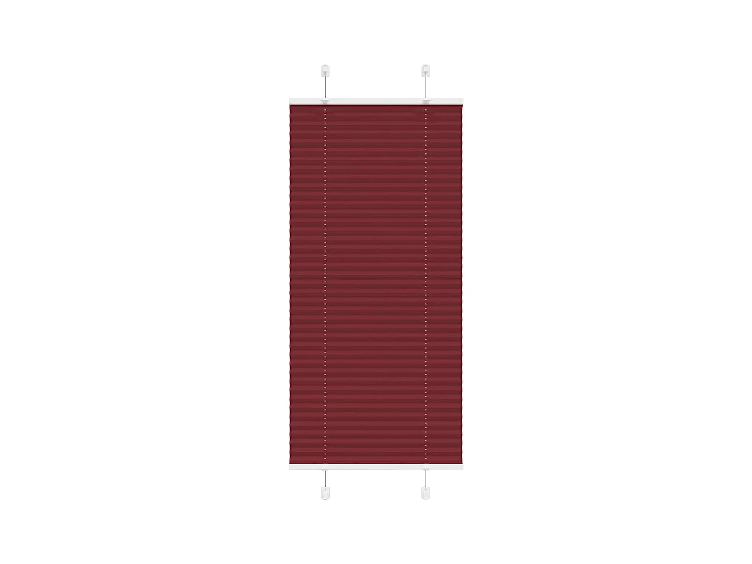 Estor Plisado rojo burdeos 65x100 cm Tela Ancho 64,4 cm