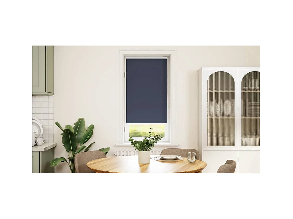 Store enrouleur occultant gris 40 x 100 cm
