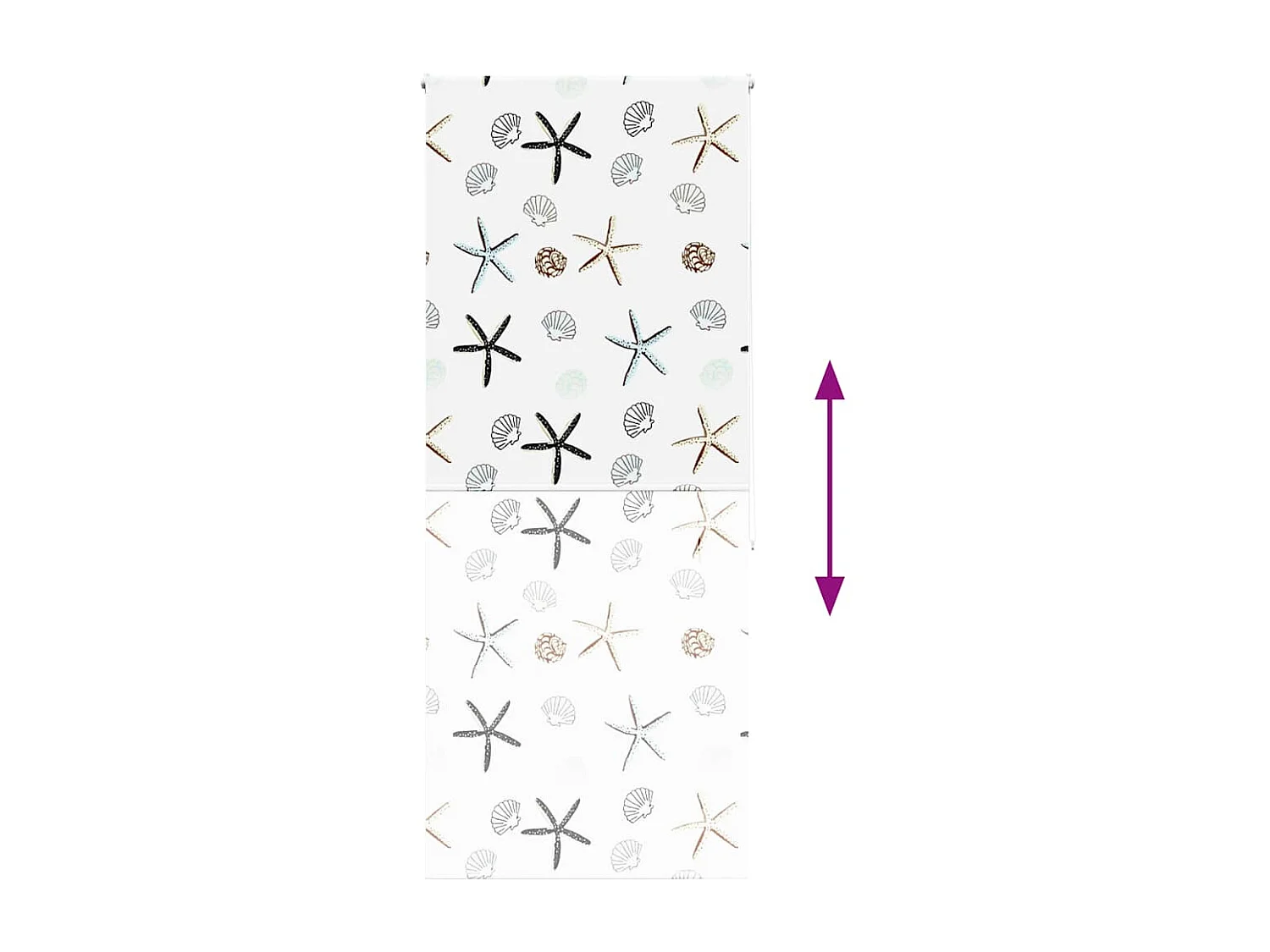 Store enrouleur de douche 100x240 cm largeur du tissu 96 cm