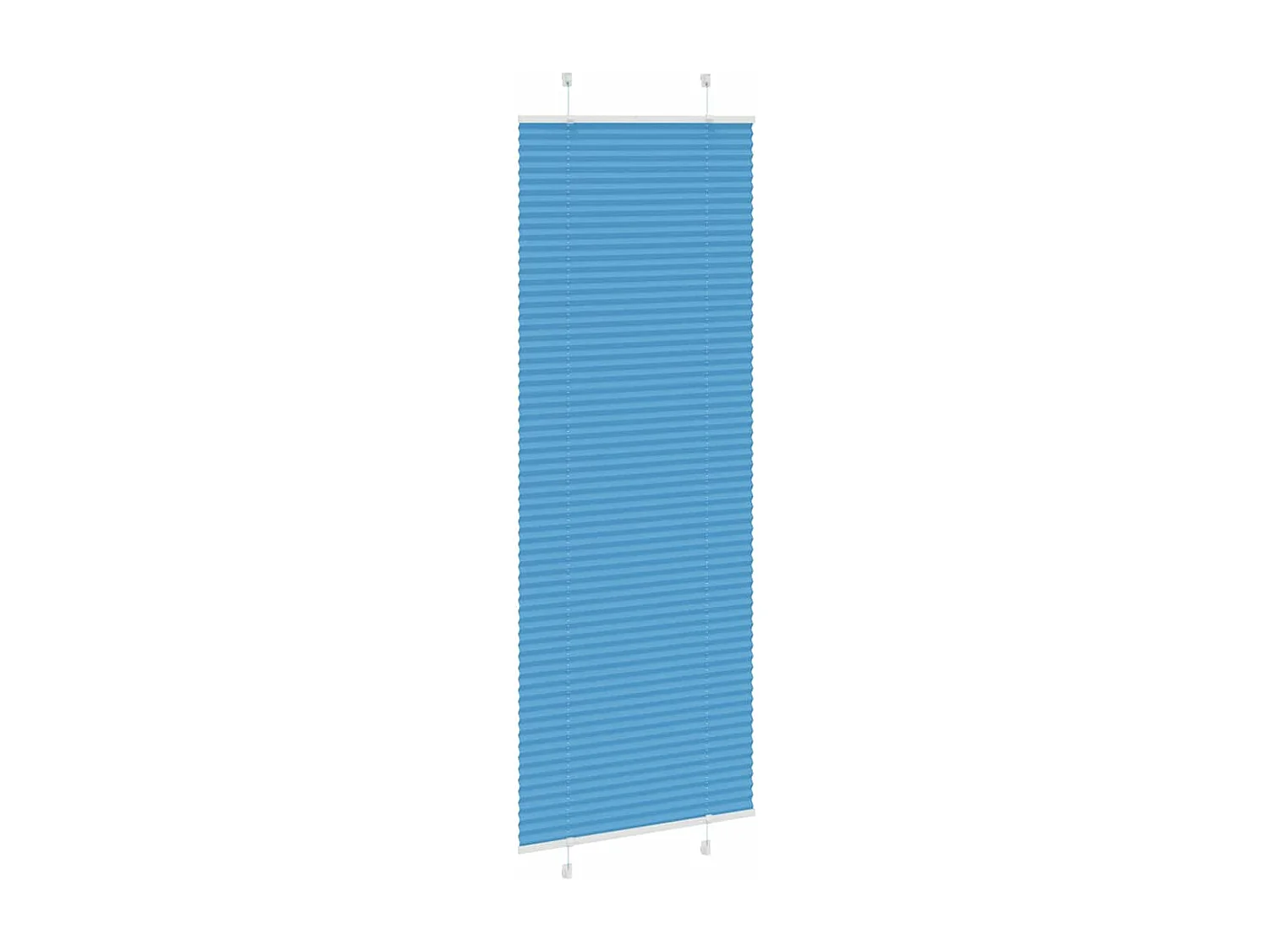 Store plissé bleu 75x200 cm largeur du tissu 74,4 cm polyester