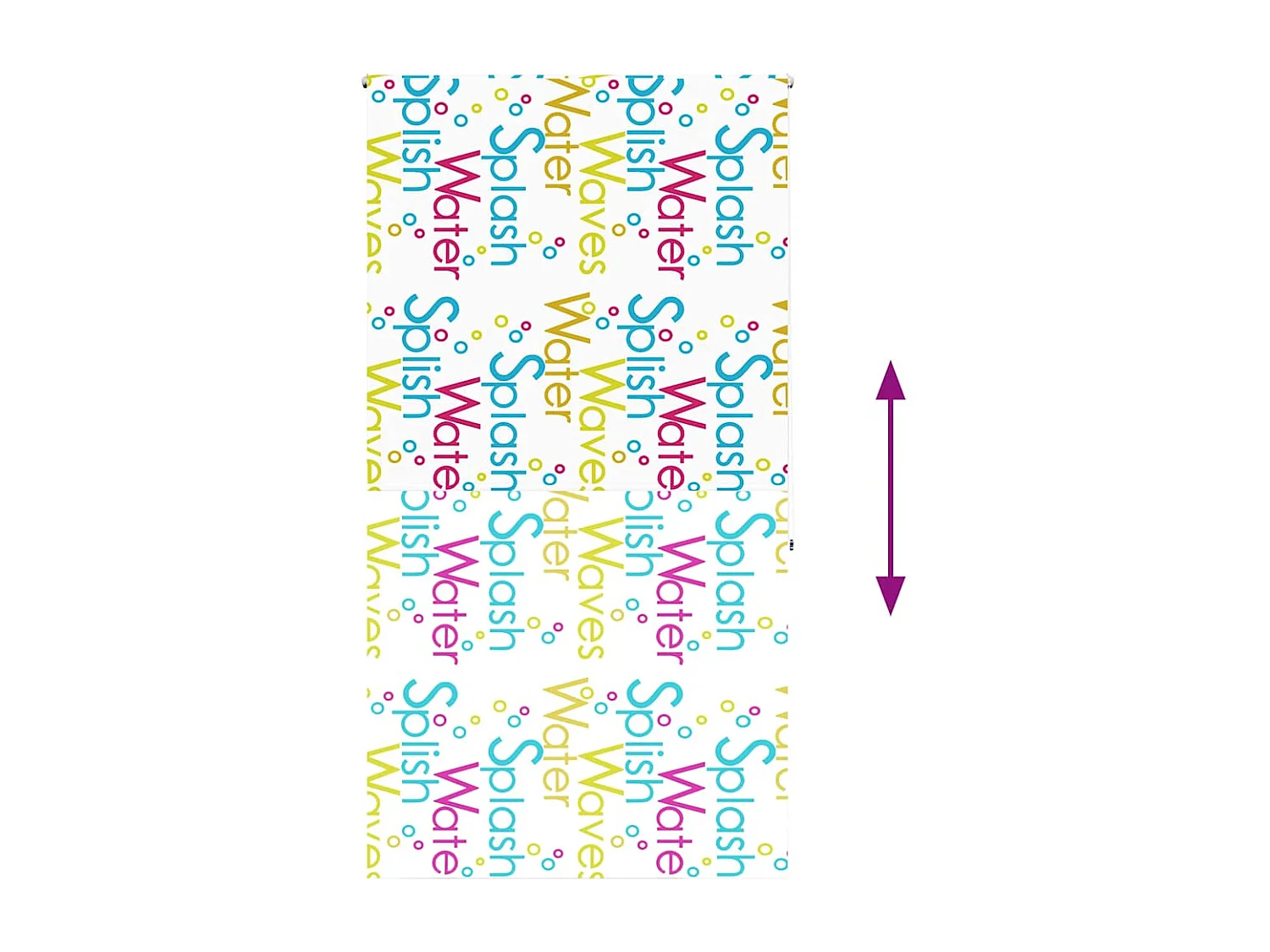 Estor enrollable para ducha tela 120x240 cm ancho 116 cm