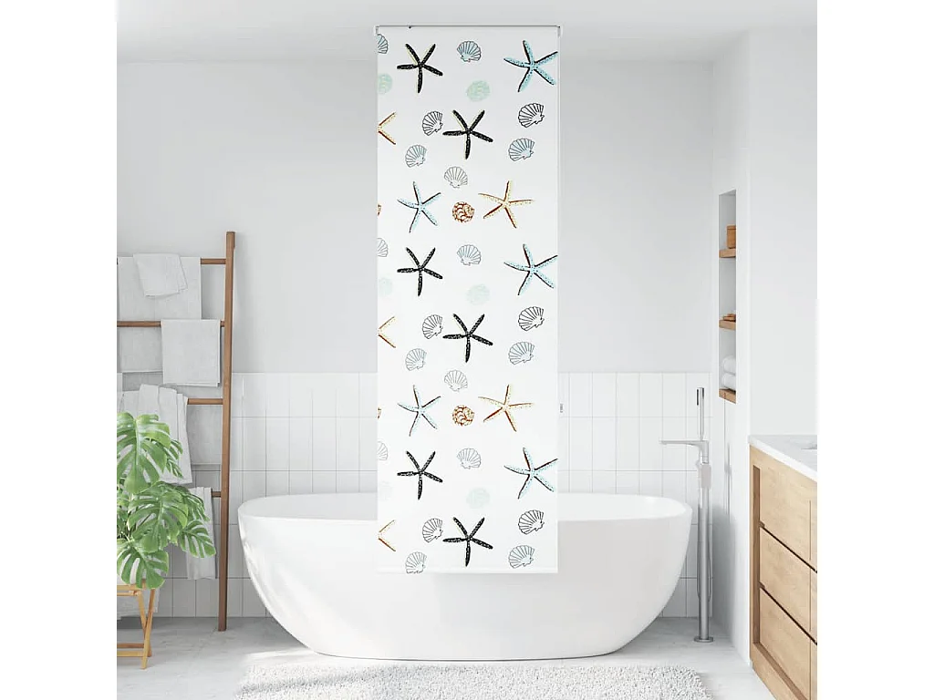 Doucherolgordijn 70x240 cm stofbreedte 66 cm