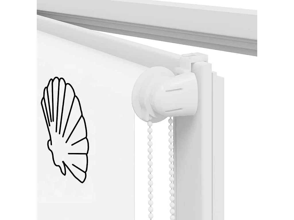 Doucherolgordijn 70x240 cm stofbreedte 66 cm