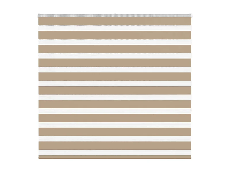 Store zèbre marron sable largeur du tissu 160,9 cm polyester