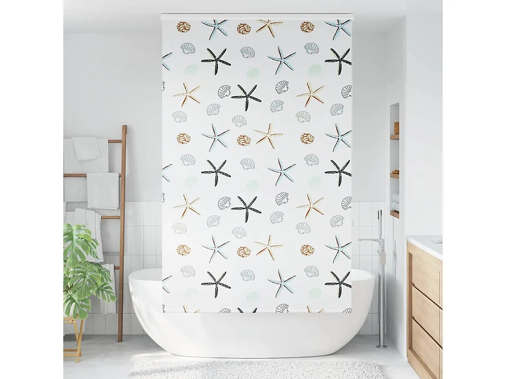 Rolo de Duche Estores com 130x240 cm Largura Tecido 126 cm