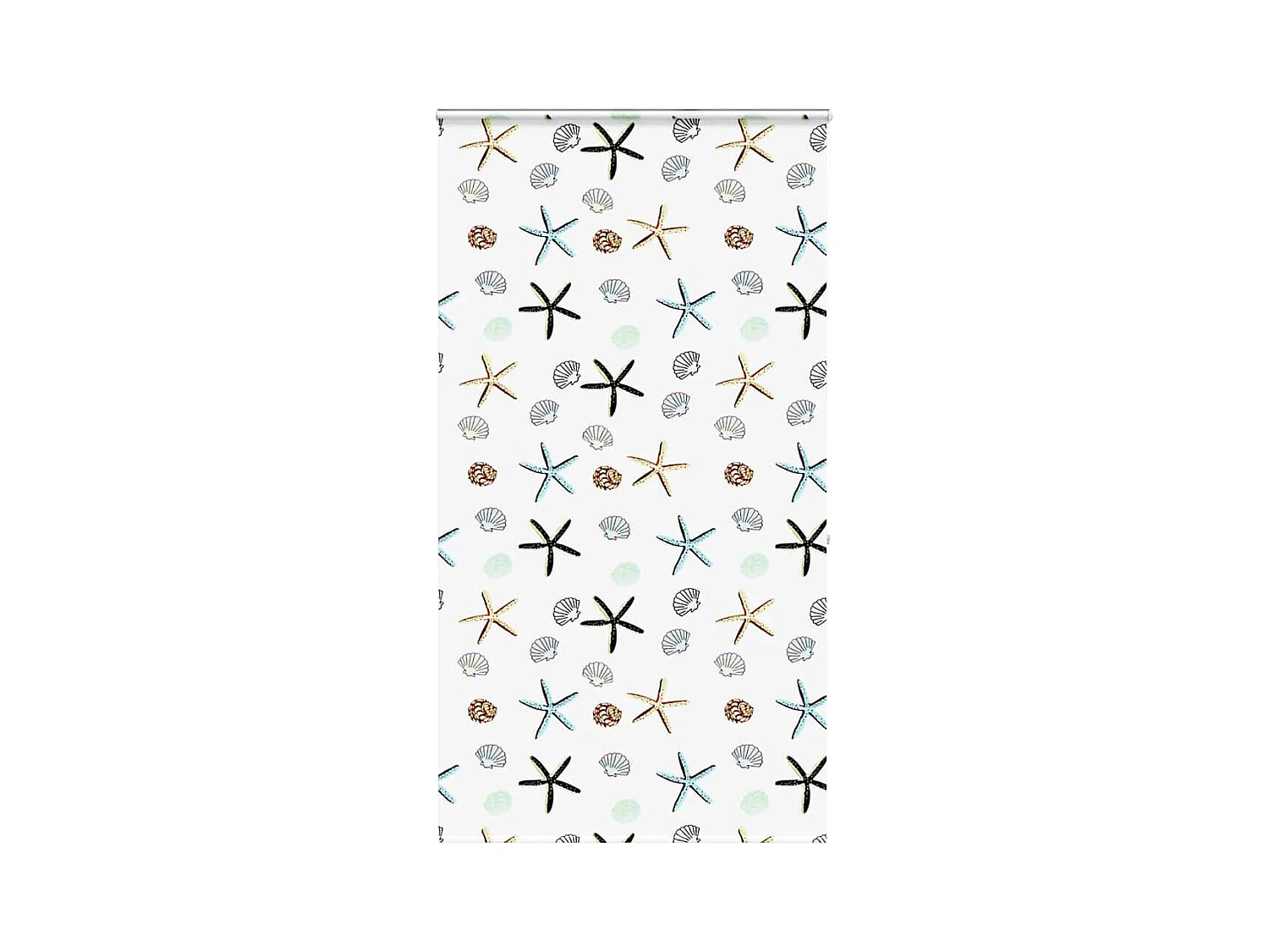 Doucherolgordijn met cassette 130x240 cm stofbreedte 126 cm