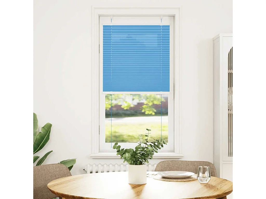 Estor Plisado azul 65x150 cm Tela Ancho 64,4 cm Poliéster