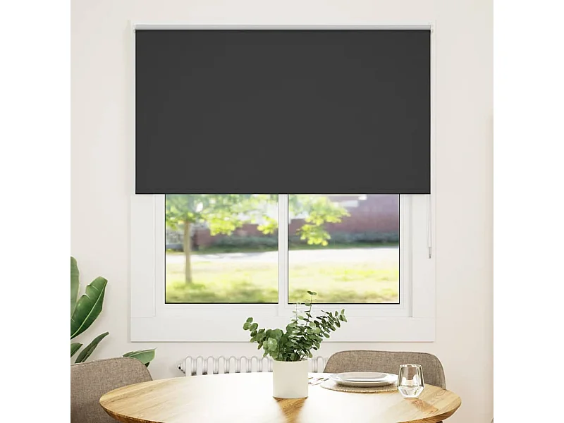 Estor Enrollable Opaco negro 120x150 cm Tela Ancho 116,6 cm
